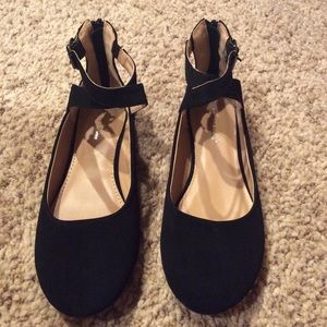 TOP Moda Black Flats, Size 9